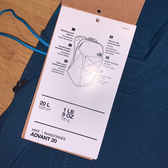 NWT The North Face Advant 20 Backpack - Picture 6 of 15